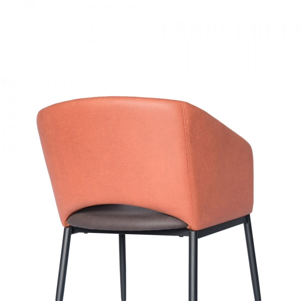 Medyls - Modern Armrest Backrest And Seat Bag Are Different Colors Sandy Black Powder Coating Dining Chair Factory Outlet Hot Sale DINING CHAIR (6)