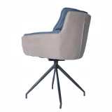 Medyls - Modern Cannot Be Removed And Washed Dining Chair Fabric Seat&Sandy Powder DINING CHAIR (3)