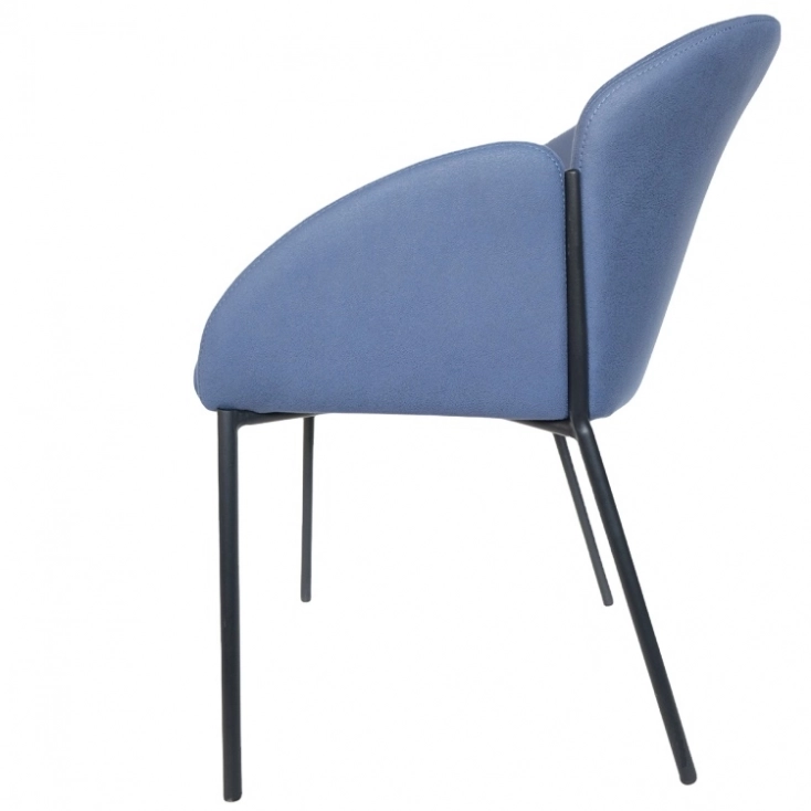 Medyls - Modern Fabric&Sandy Black Powder Coating Restaurant Dining Room Chairs DINING CHAIR Medyls - Modern Fabric&Sandy Black Powder Coating Restaurant Dining Room Chairs DINING CHAIR