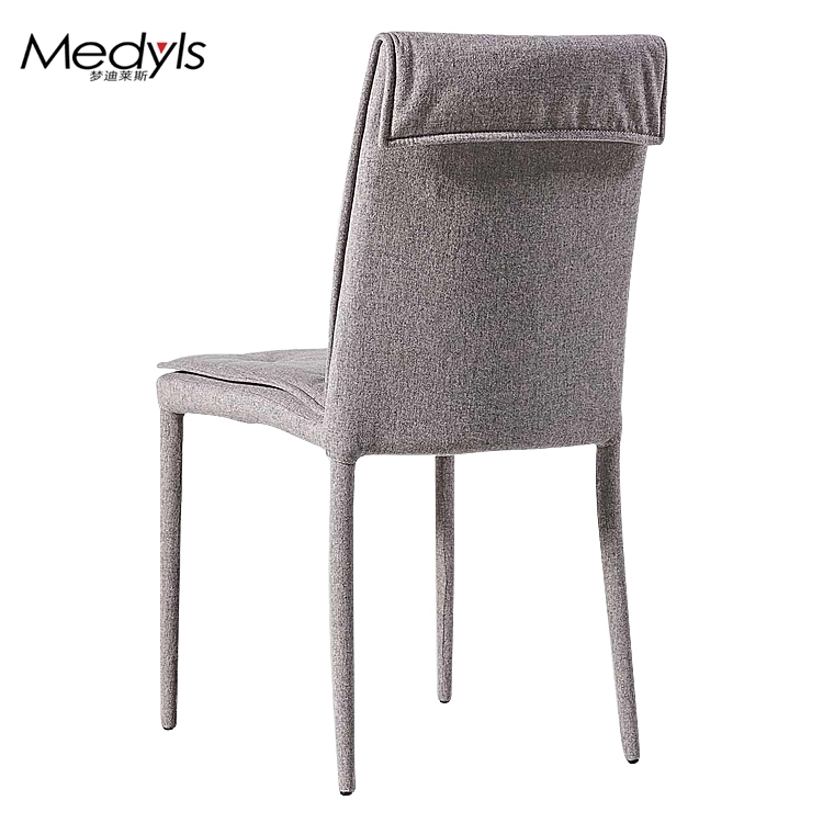 Medyls - Modern Good Quality Buff PU Cover Metal Four Legs Upholstery For Dining Room Chair Factory Wholesales Japanese Market Hot Sale DINING CHAIR (4)