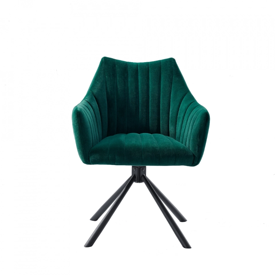 Medyls - Modern Green Velvet Seat &sany Black Frame Dining Chair Living Room Bedroom Furniture Home Furniture Metal Fashion DINING BENCH (2)