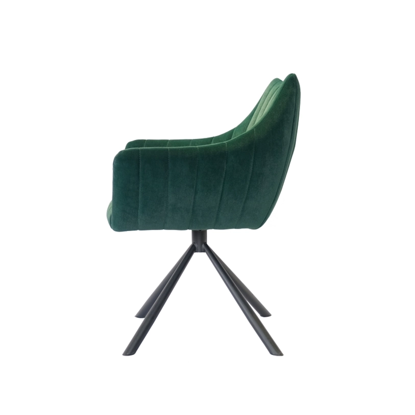 Medyls - Modern Green Velvet Seat &sany Black Frame Dining Chair Living Room Bedroom Furniture Home Furniture Metal Fashion DINING BENCH (6)