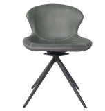 Medyls - Modern New Design 180 Degree Self-Reture Swivel&PU Velvet Fabric Dining Chair For Restaurant Factory Outlet Hot Sales DINING CHAIR (2)