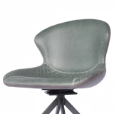 Medyls - Modern New Design 180 Degree Self-Reture Swivel&PU Velvet Fabric Dining Chair For Restaurant Factory Outlet Hot Sales DINING CHAIR (3)
