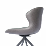 Medyls - Modern New Design 180 Degree Self-Reture Swivel&PU Velvet Fabric Dining Chair For Restaurant Factory Outlet Hot Sales DINING CHAIR (4)