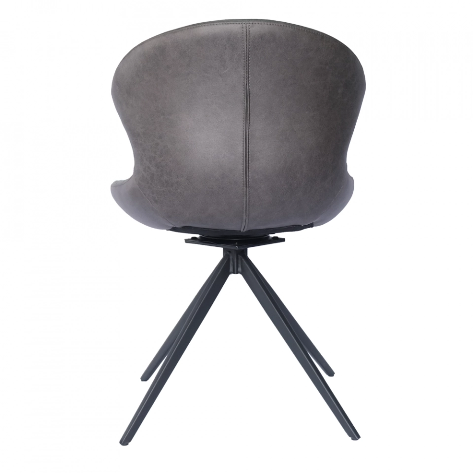 Medyls - Modern New Design 180 Degree Self-Reture Swivel&PU Velvet Fabric Dining Chair For Restaurant Factory Outlet Hot Sales DINING CHAIR (6)