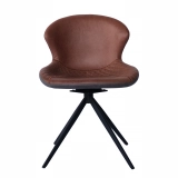 Medyls - Modern New Design 180 Degree Self-Reture Swivel&PU Velvet Fabric Dining Chair For Restaurant Factory Outlet Hot Sales DINING CHAIR (7)
