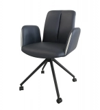 Medyls - Modern New Design Armchair For Office Yellow PU&Sandy Black Powder Coating With 360 Swivel Chair Factory Outlet Hot Sales OFFICE CHAIR (2) Medyls - Modern New Design Armchair For Office Yellow PU&Sandy Black Powder Coating With 360 Swivel Chair Factory Outlet Hot Sales OFFICE CHAIR (2)
