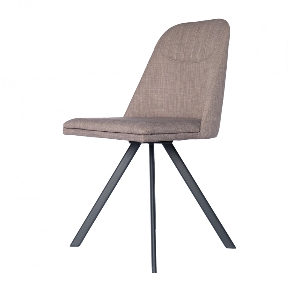 Medyls - Modern New Design Armchair For Restaurant Blue Fabric&Sandy Black Powder Coating Factory Outlet Hot Sales DINING CHAIR (5)