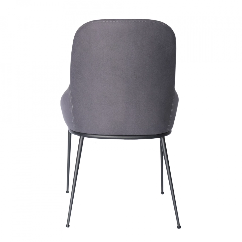 Medyls - Modern New Design Armchair For Restaurant Green Fabric&Sandy Black Powder Coating Factory Outlet Hot Sales DINING CHAIR (4)