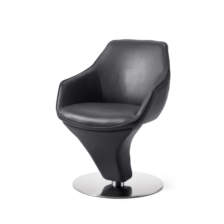 Medyls - Modern New Design Armchair Pu&aluminum Alloy for Restaurant Brown Dining Chair Dining Room Furniture Home Furniture Fashion DINING CHAIR