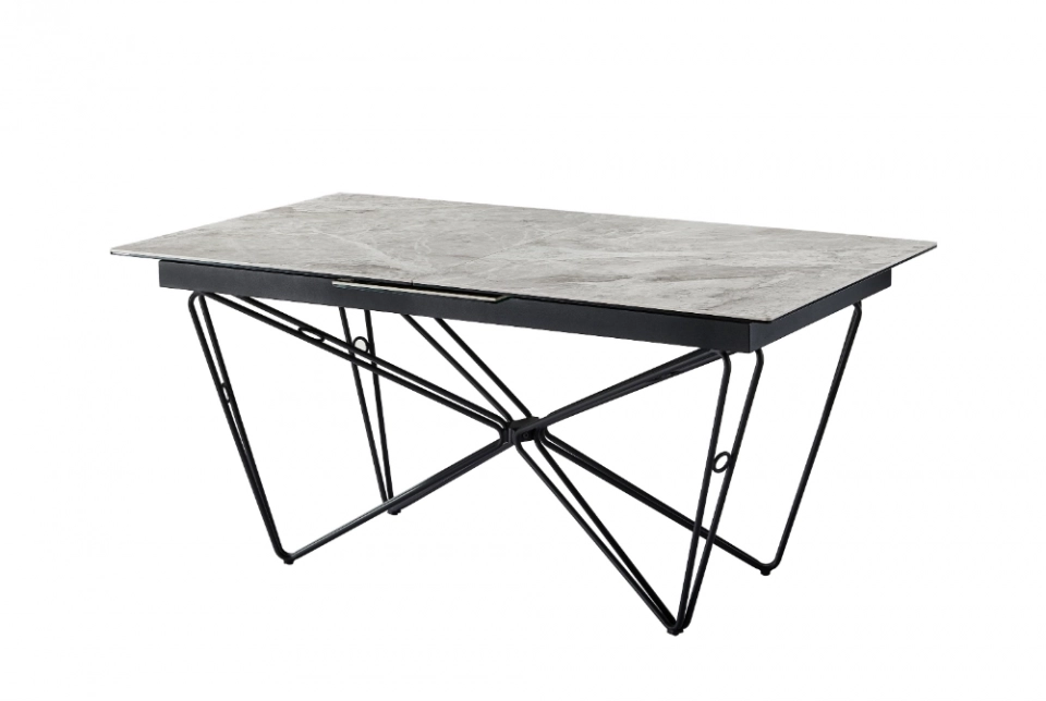Medyls - Modern New Design Dining Table Porcelain Counter Tops&Iron Frames Adjust The Foot Plug For Restaurant Dining Room Home Furniture DINING TABLE (2)