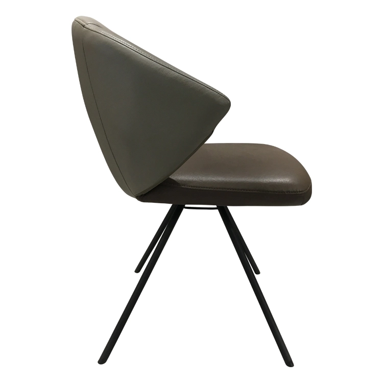 Medyls - Modern New Design Mid-century Industrial Vintage Leather Bar Stools Chairs With Back Kitchen Nordic PU Leather Hot Sales DINING CHAIR (2)