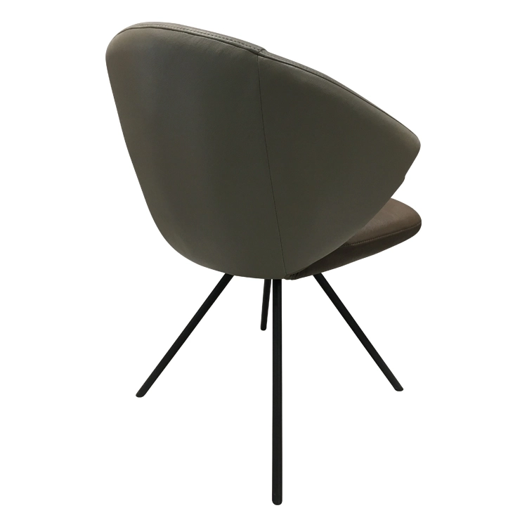 Medyls - Modern New Design Mid-century Industrial Vintage Leather Bar Stools Chairs With Back Kitchen Nordic PU Leather Hot Sales DINING CHAIR (3)
