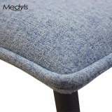 Medyls - Modern Promotion Blue Fabric&sandy Black Powder Coating Dining Chair Dining Room Furniture Home Furniture Metal Fabric DINING CHAIR (2)