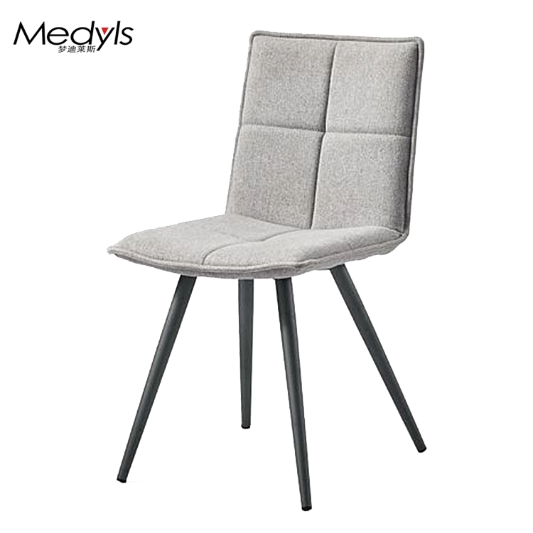 Medyls - Modern Promotion Blue Fabric&sandy Black Powder Coating Dining Chair Dining Room Furniture Home Furniture Metal Fabric DINING CHAIR (6)