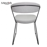 Medyls - Modern Promotion Grey Fabric&Sandy Black Powder Coating Dining Chair Factory Outlet Hot Sale DINING CHAIR (5) Medyls - Modern Promotion Grey Fabric&Sandy Black Powder Coating Dining Chair Factory Outlet Hot Sale DINING CHAIR (5)