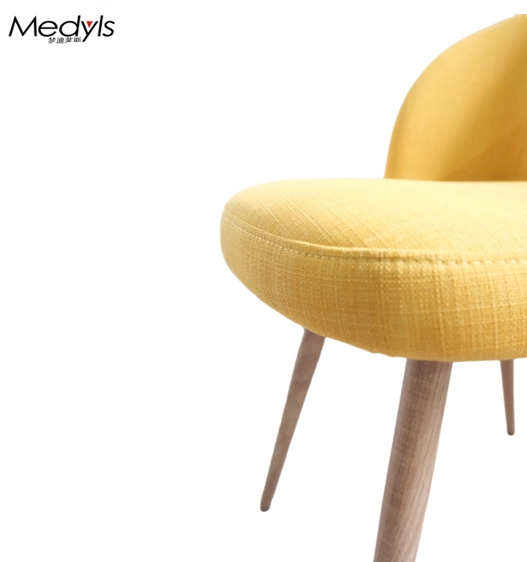 Medyls - Modern Upholstered Solid Back Veneer Paper Cover Legs Armrest Dining Room Chairs Factory DINING CHAIR (6)