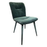 Medyls - Modern Velvet Seat Bag&Fabric Cover Metal Legs Lounge Chair Living Room Bedroom Furniture Factory Outlet Hot Sale DINING CHAIR (2)