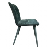 Medyls - Modern Velvet Seat Bag&Fabric Cover Metal Legs Lounge Chair Living Room Bedroom Furniture Factory Outlet Hot Sale DINING CHAIR (3)