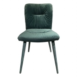 Medyls - Modern Velvet Seat Bag&Fabric Cover Metal Legs Lounge Chair Living Room Bedroom Furniture Factory Outlet Hot Sale DINING CHAIR (6)