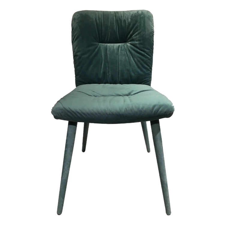 Medyls - Modern Velvet Seat Bag&Fabric Cover Metal Legs Lounge Chair Living Room Bedroom Furniture Factory Outlet Hot Sale DINING CHAIR (6)