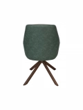 Medyls - Nordic Italian Style Grey&Blue Stitching Fabric Metal Frame Dining Chair For Restaurant Hotel Home Furniture DINING CHAIR (5)