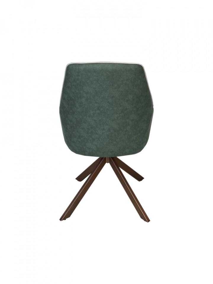 Medyls - Nordic Italian Style Grey&Blue Stitching Fabric Metal Frame Dining Chair For Restaurant Hotel Home Furniture DINING CHAIR (5)