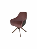 Medyls - Nordic Italian Style Grey&Blue Stitching Fabric Metal Frame Dining Chair For Restaurant Hotel Home Furniture DINING CHAIR (6)