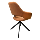 Medyls - ODM/OEM Modern New Design Armchair Bright-coloured Fabric&sandy Metal for Restaurant Dining Chair Dining Room Furniture Fashion DINING CHAIR (2)