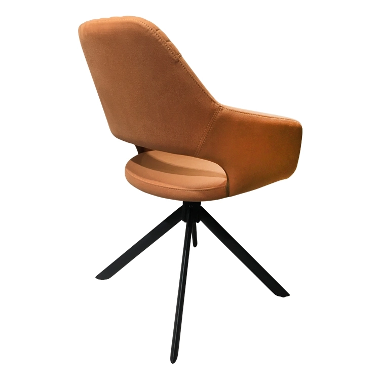 Medyls - ODM/OEM Modern New Design Armchair Bright-coloured Fabric&sandy Metal for Restaurant Dining Chair Dining Room Furniture Fashion DINING CHAIR (2)
