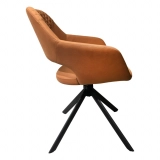Medyls - ODM/OEM Modern New Design Armchair Bright-coloured Fabric&sandy Metal for Restaurant Dining Chair Dining Room Furniture Fashion DINING CHAIR (3)