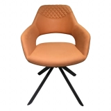 Medyls - ODM/OEM Modern New Design Armchair Bright-coloured Fabric&sandy Metal for Restaurant Dining Chair Dining Room Furniture Fashion DINING CHAIR (7)