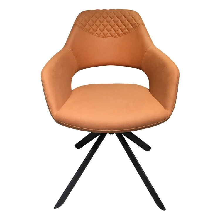 Medyls - ODM/OEM Modern New Design Armchair Bright-coloured Fabric&sandy Metal for Restaurant Dining Chair Dining Room Furniture Fashion DINING CHAIR (7)