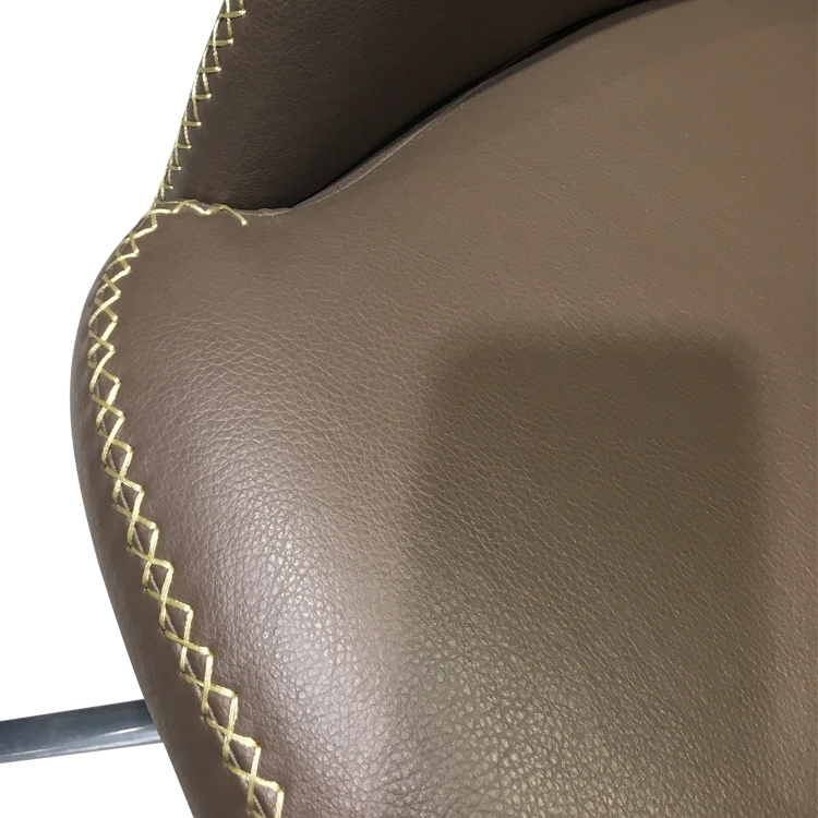 Medyls - ODM/OEM Modern New Design Armchair For Restaurant Brown PU&Aluminum Alloy 360 Degree Leg Factory Outlet Hot Sales DINING CHAIR (5)