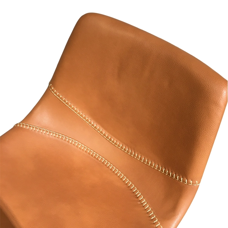 Medyls - Orange PU Stainless Steel Modern New Dining Chair Home Furniture Factory Wholesale High Quality OEM/ODM BARSTOOL (6)