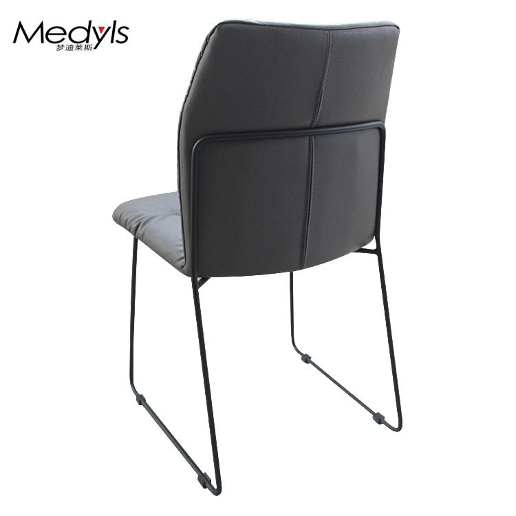 Medyls - Pu Leather Velvet Dining Chair Design Metal European Modern Wholesale New Dining Room Furniture Home Furniture Convenient Mobile DINING CHAIR (2)