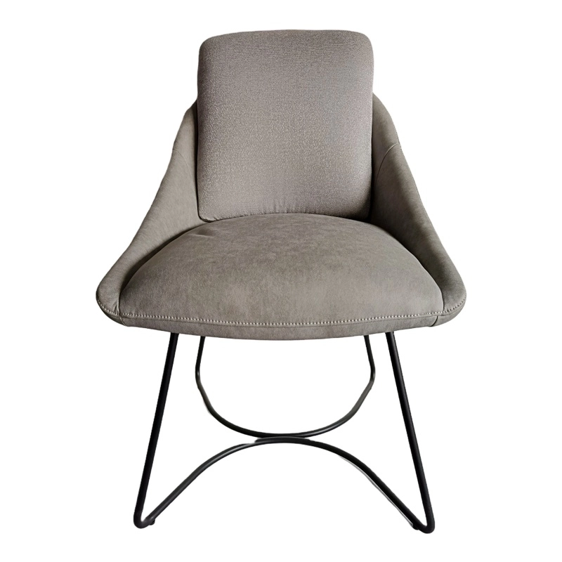Medyls - Restaurant Dining Home Furniture Chairs Hotel PU Velvet Fabric&Metal DINING CHAIR (2)