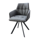 Medyls - Restaurant Dining Home Furniture Chairs Hotel PU Velvet Fabric&Metal Swivel Dining Room Chair DINING CHAIR (4) Medyls - Restaurant Dining Home Furniture Chairs Hotel PU Velvet Fabric&Metal Swivel Dining Room Chair DINING CHAIR (4)