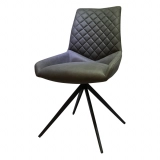 Medyls - Restaurant Dining Home Furniture Chairs Hotel PU Velvet Fabric&Metal With Swivel 180 Degree Turning Dining Room Chair DINING CHAIR (3)