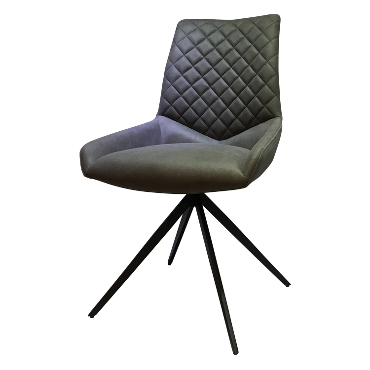 Medyls - Restaurant Dining Home Furniture Chairs Hotel PU Velvet Fabric&Metal With Swivel 180 Degree Turning Dining Room Chair DINING CHAIR (3)