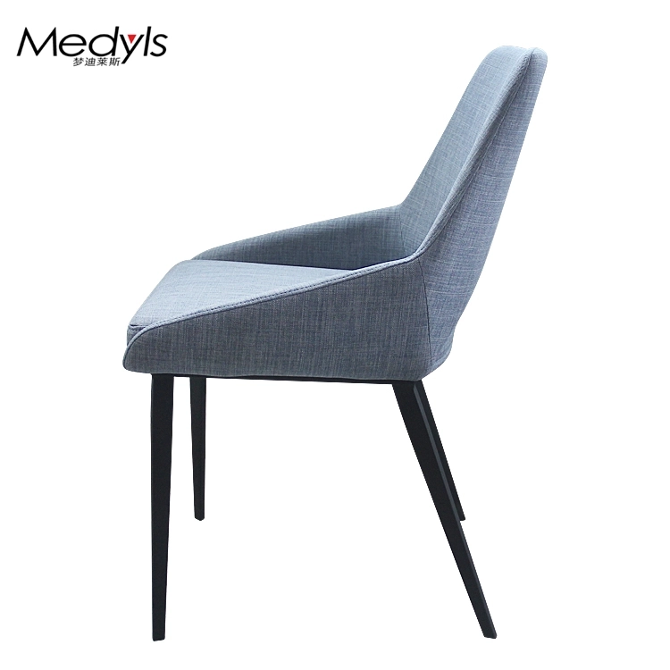 Medyls - Square Tube Upholstered With Blue Fabric For Dining Room Chairs China Furniture Manufacture DINING CHAIR (3)