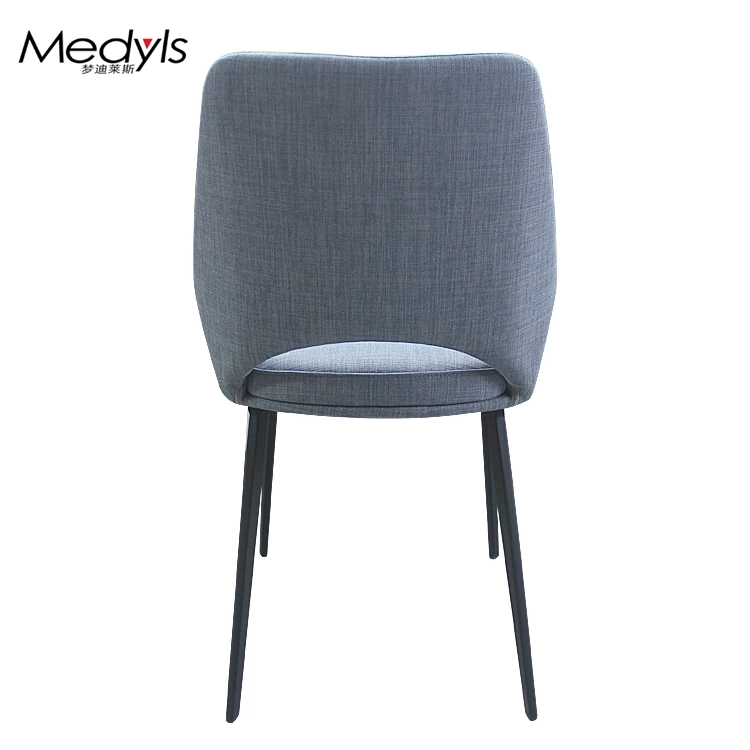 Medyls - Square Tube Upholstered With Blue Fabric For Dining Room Chairs China Furniture Manufacture DINING CHAIR (4)