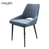 Medyls - Square Tube Upholstered With Blue Fabric For Dining Room Chairs Indoor Reception Bar Counter China Furniture Manufacture DINING CHAIR (4)