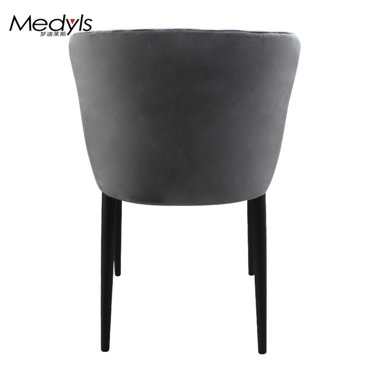 Medyls - Wholesale Modern Design 4-metal Frame Legs&fabric Dining Chairs Factory Hot Sales Chairs Modern Restaurant Cafe Furniture Chair DINING CHAIR (4)
