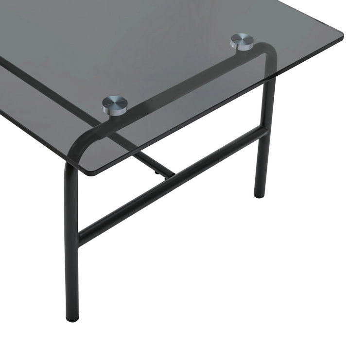 Modern Marbling Square Tea Table Sofa Side Simple Wrought Steel Coffee Table DINING TABLE - Medyls (6)