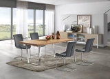 Modern multi-s Black Rectangle Sintered Stone Dining Table 6 Chairs sets DINING SETS - Medyls (3)