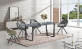 Modern multi-s Black Rectangle Sintered Stone Dining Table 6 Chairs sets DINING SETS - Medyls (4)