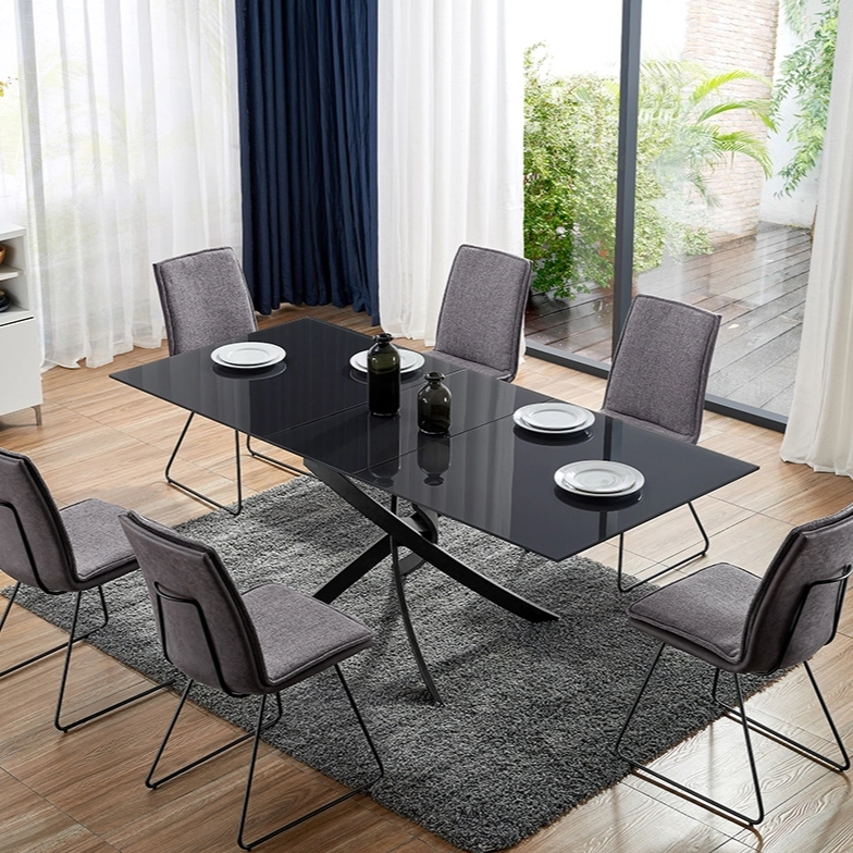 Modern Thickened rock plate multifunctional dining table set Multi-style high-end four seats - Medyls (2)