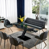 Modern Thickened rock plate multifunctional dining table set Multi-style high-end four seats - Medyls (4)